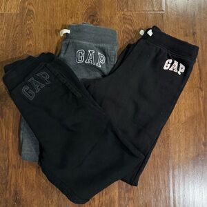 GAP Kids Charcoal and Jet Black Joggers